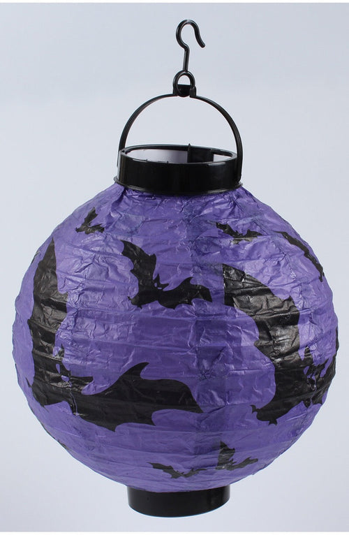 Halloween Handheld Halloween Pumpkin Paper Lantern Hanging Light-Up