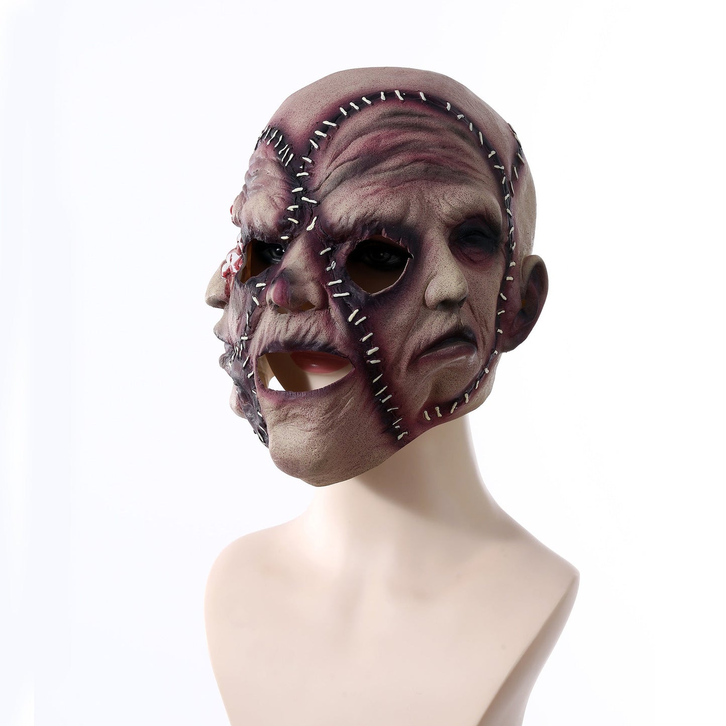 Halloween Three-sided Grimace Horror Mask Cosplay Mask Party Scary