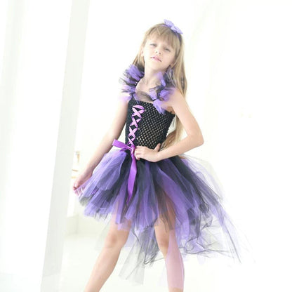 Arrival Dark Witch Costume Set for Girls – Halloween Tutu Dress with
