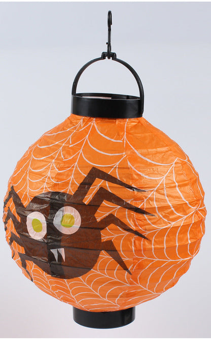 Halloween Handheld Halloween Pumpkin Paper Lantern Hanging Light-Up