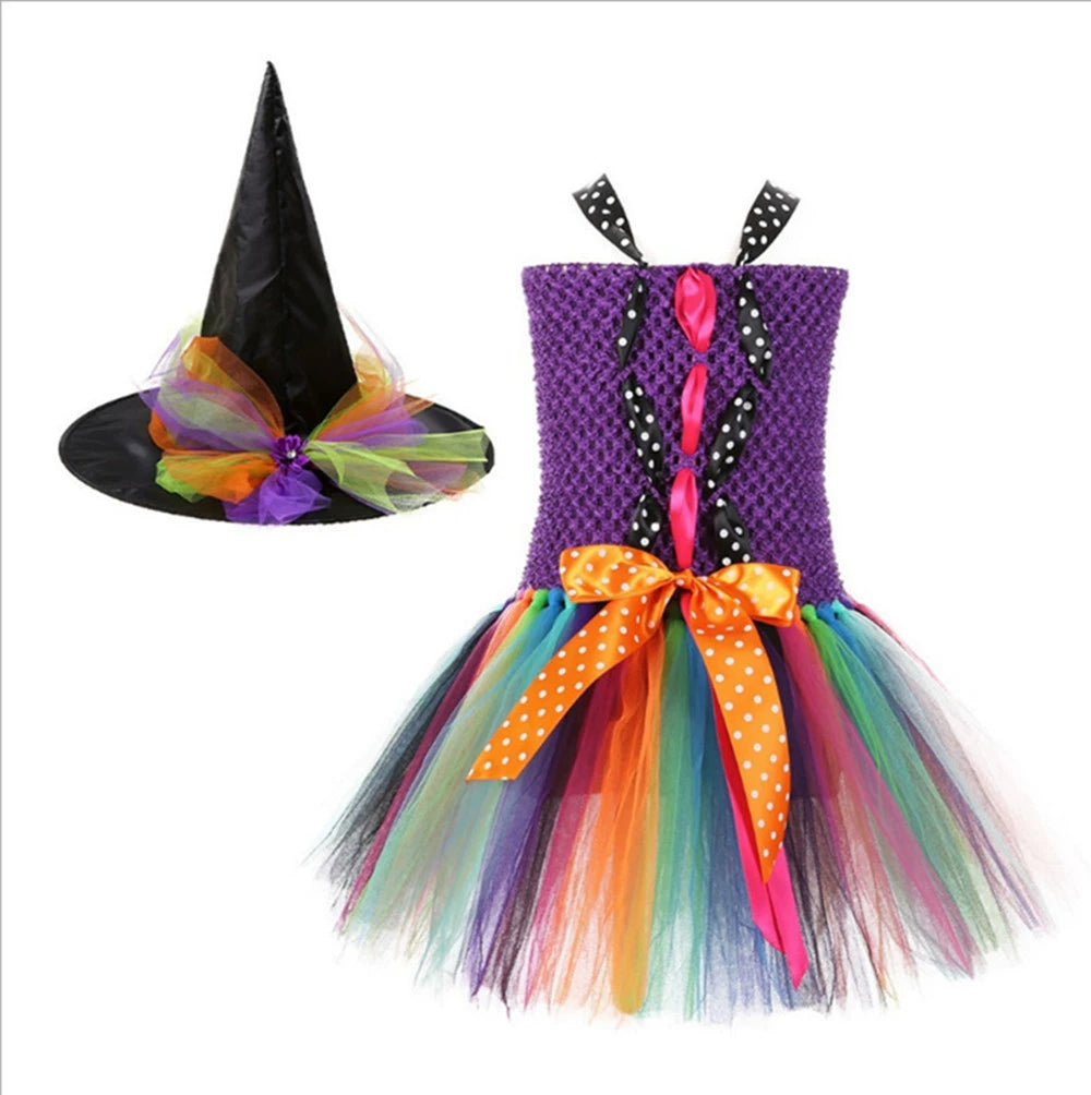 Arrival Kids’ Witch Costume Dress for Girls – Halloween Cosplay Outfit