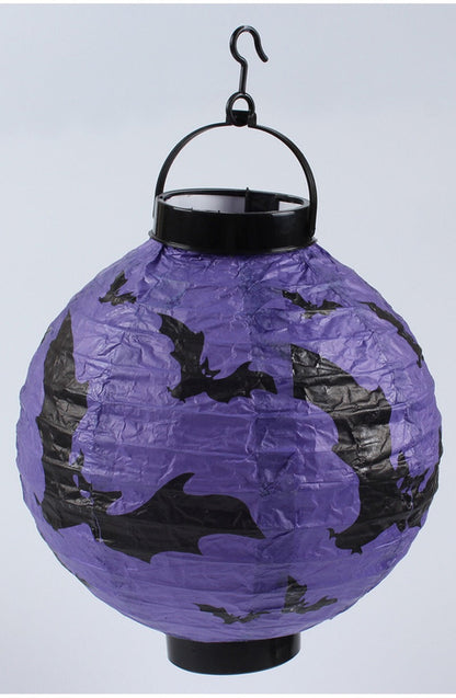 Halloween Handheld Halloween Pumpkin Paper Lantern Hanging Light-Up