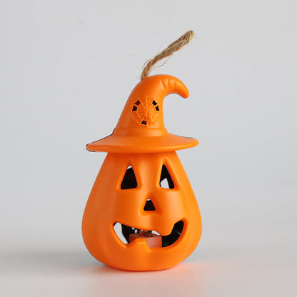 Halloween Handheld Horror Decorative Skull Candle Light 4 pieces Set