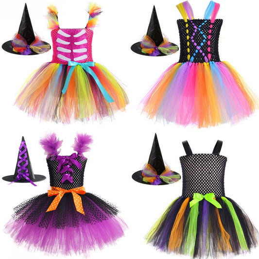 Arrival Kids’ Witch Costume Dress for Girls – Halloween Cosplay Outfit