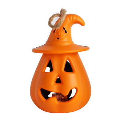 Halloween Handheld Horror Decorative Skull Candle Light 4 pieces Set